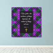 Hebrews 11:1  キャンバスプリント (インサイチュ (ウッドフロア))