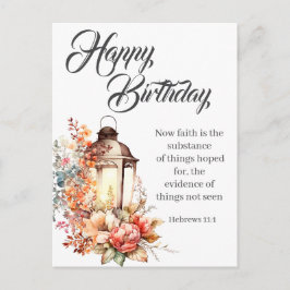 Hebrews 11:1 Christian Birthday Wishes ポストカード