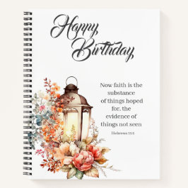 Hebrews 11:1 Christian Birthday Wishes Journal ノートブック