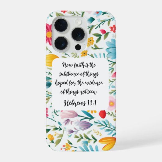 Hebrews 11:1 iPhone 15  Pro Case iPhoneケース (裏面)