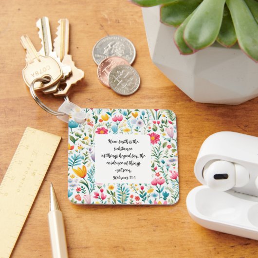 Hebrews 11:1 Keychain キーホルダー (デスク)