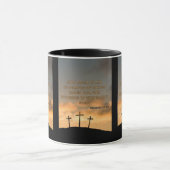 Hebrews 11:1 KJVバイブル聖句Pic 2-Tone Mug マグカップ (中央)