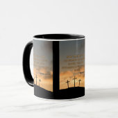 Hebrews 11:1 KJVバイブル聖句Pic 2-Tone Mug マグカップ (正面左)