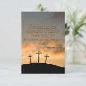 Hebrews 11:1 KJVバイブル聖句Pic Flat Greeting カード (スタンド正面)