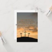 Hebrews 11:1 KJVバイブル聖句Pic Flat Greeting カード (正面/裏面インサイチュ)