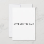 Hebrews 11:1 KJVバイブル聖句Pic Flat Greeting カード (裏面)