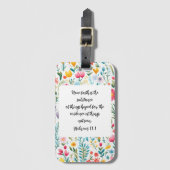 Hebrews 11:1 Luggage Tag ラゲッジタグ (正面縦)