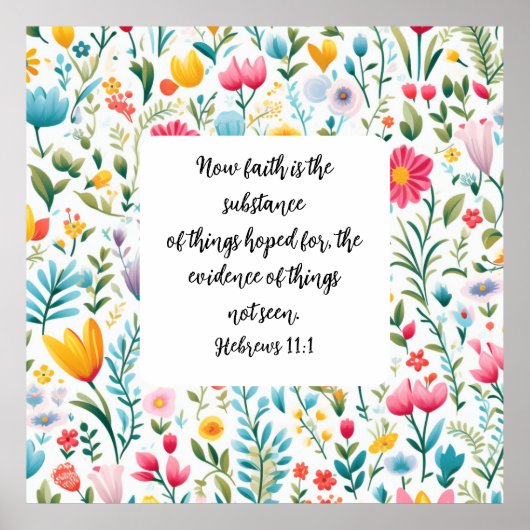 Hebrews 11:1 Poster ポスター (正面)