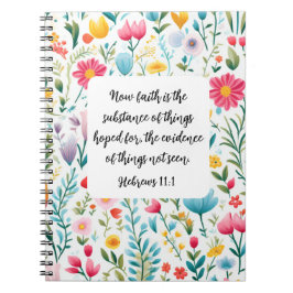 Hebrews 11:1 Spiral Photo Notebook ノートブック