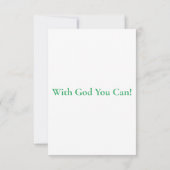 Hebrews 11:6 KJVバイブル聖句Pic Flat Greeting カード (裏面)