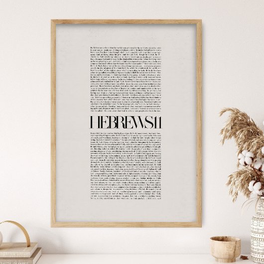 Hebrews 11, Bible Verse, Modern Bible, Scripture  ポスター