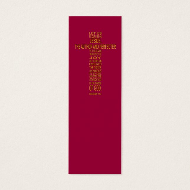 Hebrews 12:2ブックマーク (正面)