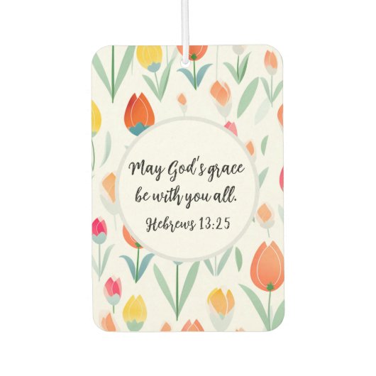 Hebrews 13:25 Air Freshener カーエアーフレッシュナー (正面)