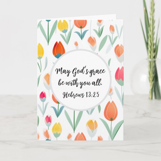 Hebrews 13:25 Greeting Card カード (正面)