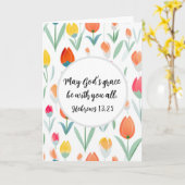 Hebrews 13:25 Greeting Card カード (黄色い花)