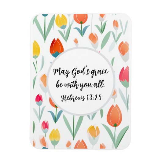 Hebrews 13:25 Greeting Card マグネット (縦)
