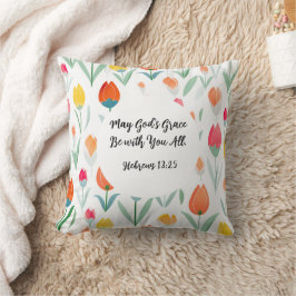Hebrews 13:25 Throw Pillow クッション