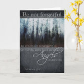 Hebrews 13:2 Angel Quote カード (黄色い花)