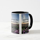 Hebrews 13:8 KJV聖書聖なる書物、 経典Pic 2-Tone Mug マグカップ (正面右)