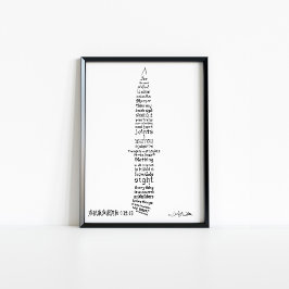 Hebrews 4 12 13聖書の聖句の書 ポスター