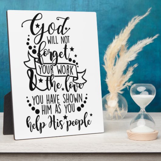 Hebrews 6:10ポスター フォトプラーク (側面)