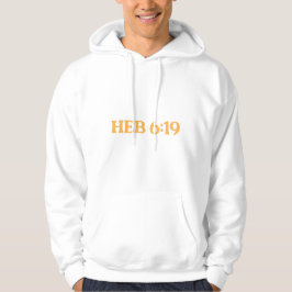 Hebrews 6:19 Hoodie Anchored in Christ Design パーカ