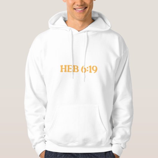 Hebrews 6:19 Hoodie Anchored in Christ Design パーカ (正面)