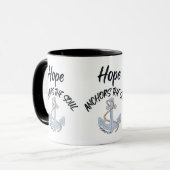 Hebrews 6:19 KJVバイブル聖句Two-Tone マグカップ (正面左)
