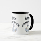 Hebrews 6:19 KJVバイブル聖句Two-Tone マグカップ (正面右)