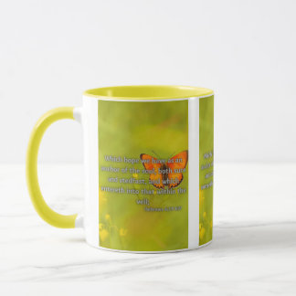 Hebrews 6:19 KJV聖書の聖なる書物、 経典Pic 2-Tone Mug マグカップ