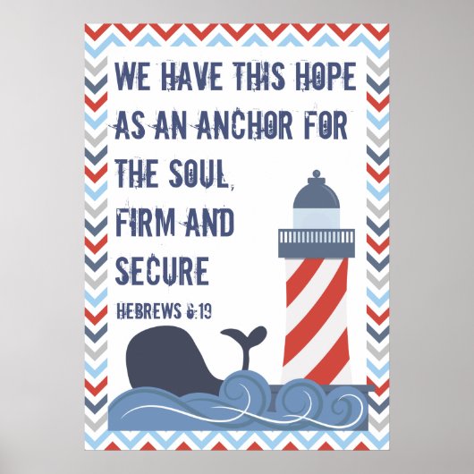 Hebrews 6:19 Large Poster ポスター (正面)