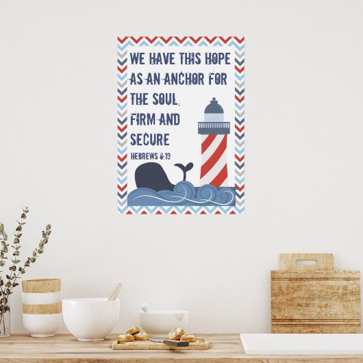 Hebrews 6:19 Large Poster ポスター (キッチン)