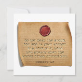 HEBREWS 6:19 - Personalized Notecard ノートカード (正面)