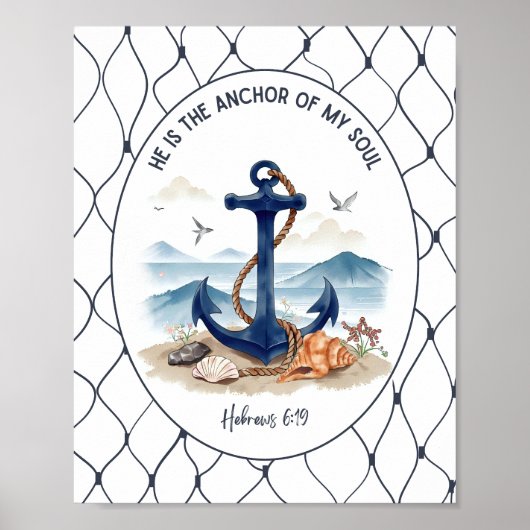 Hebrews 6:19 Wall Art & Decor ポスター (正面)