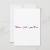 Hebrews 7:12 KJVバイブル聖句Pic Flat Greeting カード (裏面)