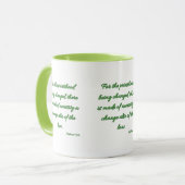 Hebrews 7:12 KJVバイブル聖句Two-Tone Mug マグカップ (正面左)