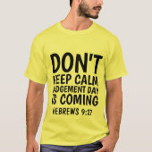 HEBREWS 9:27 JUDGMENT DAY IS's来, T-shirts Tシャツ (正面)