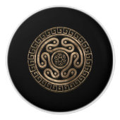 Hecate Wheel blackと金ゴールド セラミックノブ (正面)