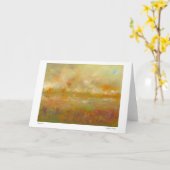 Hecatomb抽象芸術横絵画景 カード (黄色い花)