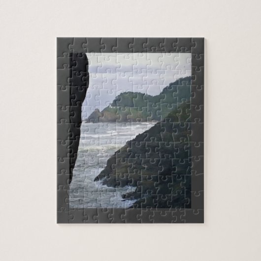Heceta Head Lighthouse & Sea Lions、または ジグソーパズル (縦)