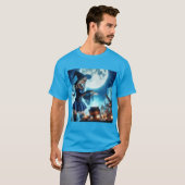 Hechizos Bajo la Luna: La Bruja del Halloween Tシャツ (正面フル)