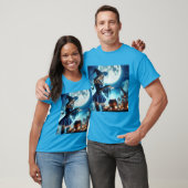 Hechizos Bajo la Luna: La Bruja del Halloween Tシャツ (ユニセックス)