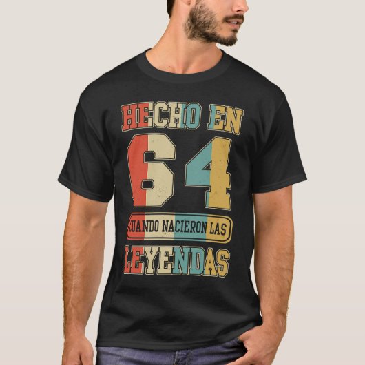 Hecho En 1964クンプレスペインのーニョス59誕生日Esp Tシャツ (正面)