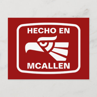 Hecho en McAllenペルソナリザードカスタムパーソナライズされた ポストカード