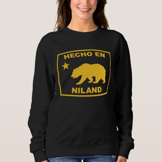 Hecho en Niland California Republic Pacific Coast スウェットシャツ (正面)
