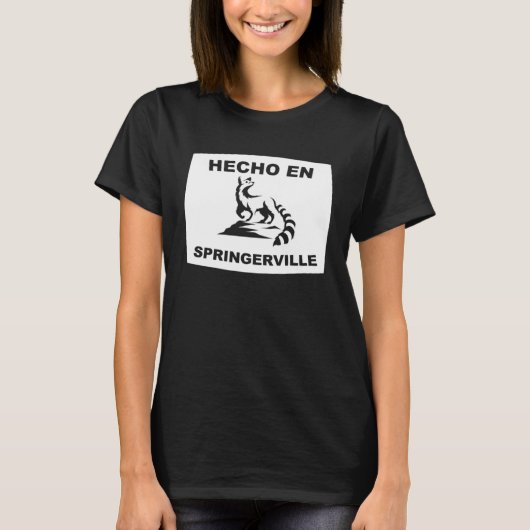 Hecho en Springerville Arizona Ringtail State Anim Tシャツ (正面)