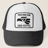 HECHO EN (SU CIUDAD) キャップ (正面)