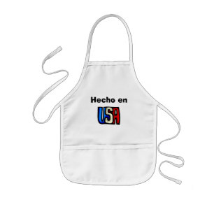 Hecho en USAエプロン 子供用エプロン
