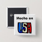 Hecho en USAボタン 缶バッジ (正面&裏面)
