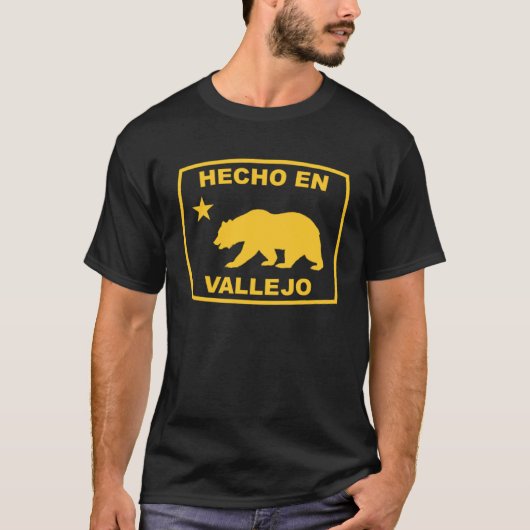 Hecho en Vallejo California Republic Pacific Coast Tシャツ (正面)